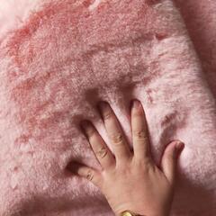 ご相談中★さしあげます★もふもふファー★2枚クッションカバー桃色ピンクの画像