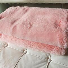 ご相談中★さしあげます★もふもふファー★2枚クッションカバー桃色ピンクの画像