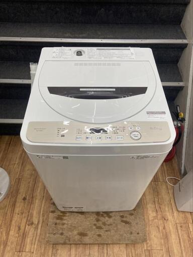 大阪送料無料★3か月保障★洗濯機★2020年★ES-GE6D-T★S-247 大阪送料無料☆3か月保障付き☆洗濯機☆シャープ☆6kg☆2020年☆ES