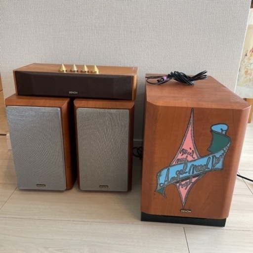 DENON スピーカー　ウーファー　セット　インシュレーター付き