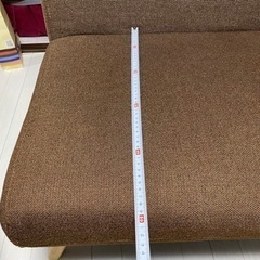 【受付終了】2人掛けソファ（ブラウン系）の画像