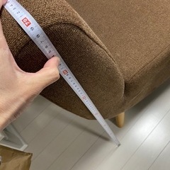 【受付終了】2人掛けソファ（ブラウン系）の画像