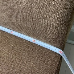 【受付終了】2人掛けソファ（ブラウン系）の画像