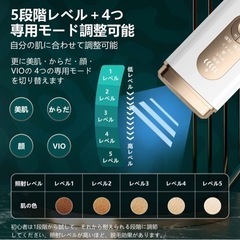 【新品未使用】脱毛器 サファイア冷感脱毛器 無制限回数 だつもうき 光美容器 冷却機能付き 4つの専用モード 5段階調節 手動/自動モード 全身用 小型 軽量 家庭用 男女兼用 メンズ レディース 説明書付きの画像