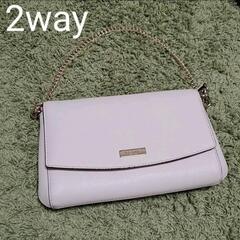 kate spade　2wayショルダーバック　ピンクベージュ