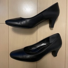 パンプス 就活用　5cm 24cm les mues 4eの画像