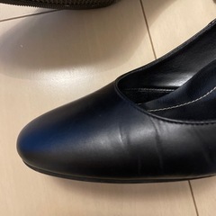 パンプス 就活用　5cm 24cm les mues 4eの画像