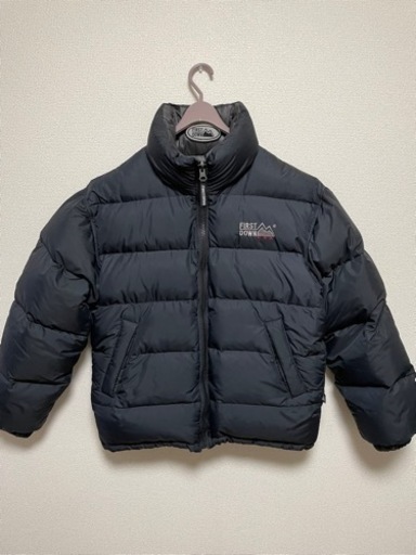 FIRST DOWN ファーストダウン　ダウンジャケット　リバーシブル　黒　L