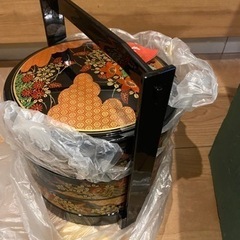 新品丸型３段重箱