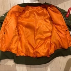 ナイキ スウッシュロゴ　MA-1 ブルゾンの画像