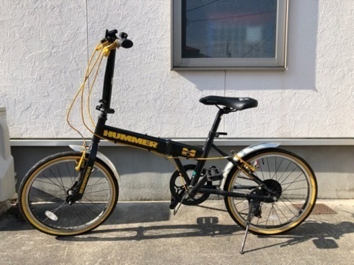 HUMMER折り畳み自転車★ライト付けます★