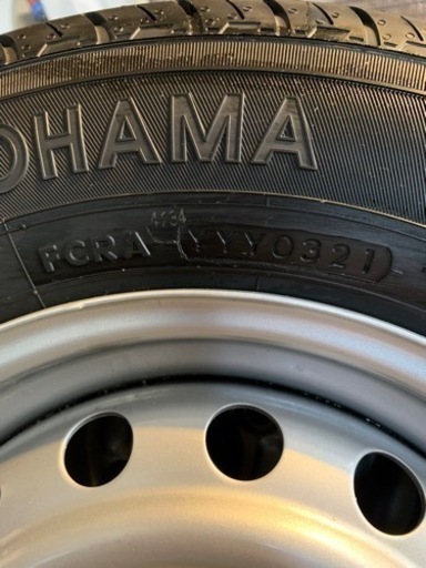 2021年製ハイゼットカーゴ純正未使用ヨコハマJOB RY52 145/80R12タイヤホイールセット