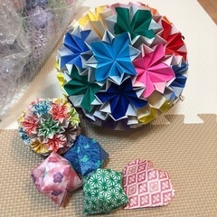 折り紙　風船　くす玉　など