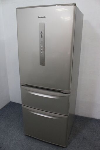 パナソニック NR-C32EM-N スリム3ドア 幅59 冷蔵庫 315L 右開き シルキーゴールド 2016年製 Panasonic 中古家電 店頭引取歓迎 R5244)