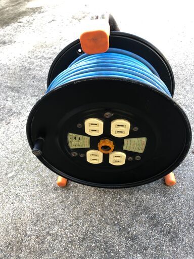 ☆日動工業 屋内型 30m 電工ドラム/コードリール【NR-304D】USED品