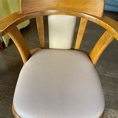 回転式　ダイニングチェア　2脚セットの画像