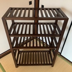 受け渡し者決定済み☆木製ラック　可動棚☆