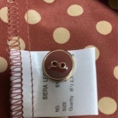 アイズビット　ワンピース　赤　水玉の画像