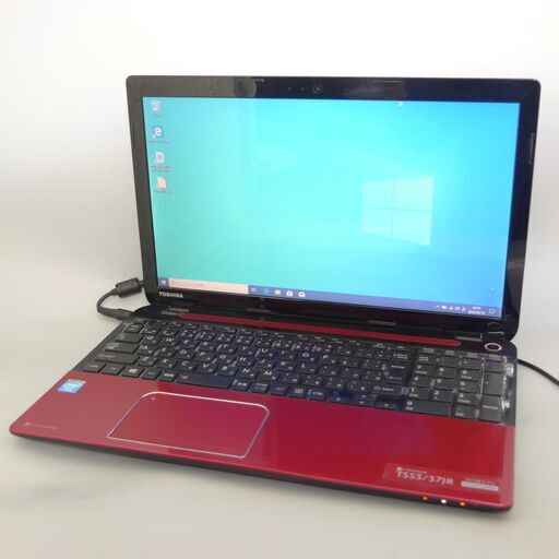 新品SSD Wi-Fi有 レッド 赤色 ノートパソコン 東芝 T553/37JR 中古美品 Celeron 4GB Blu-ray 無線 Bluetooth webカメラ Win10 Office