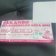 イオックスアローザリフト券の画像