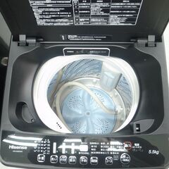 Hisence ハイセンス 5.5kg 洗濯機 HW-G55E5KK 2018年製 モノ市場半田店 119の画像
