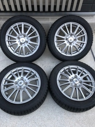 155/65R14バリ山スタッドレスタイヤ付きホイール4本 タント、ワゴンR、ムーヴ等に！ランクA