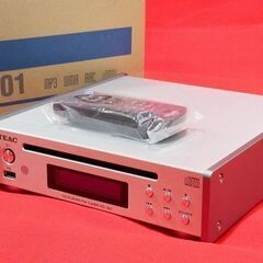 【苫小牧バナナ】ジャンク品 TEAC PD-301(S) CDプレーヤー 2018年 ワイドFMチューナー搭載 USBメモリー再生 付属品元箱あり 現品限り