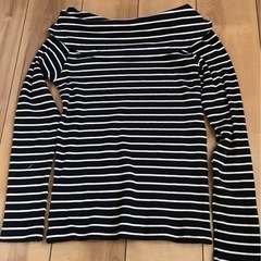 ワンショルダー　ボーダー　トップス　Mサイズの画像