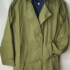 【未使用品】B136-3男女兼用春コートハーフコートトレンチコートショートコートの画像