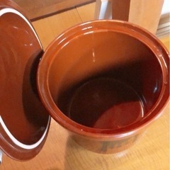 糠漬け　梅干し　お漬け物　等の　壺　陶器　かめの画像