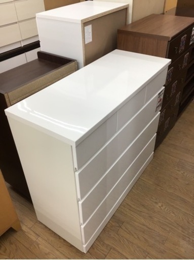 KN-62【ご来店頂ける方限定】4段チェスト　白