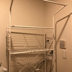 洗濯機の上の収納！