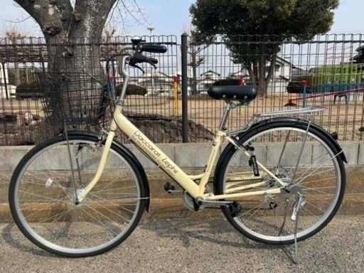 27インチ6ギアママチャリ　ほぼ新品