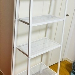 IKEA イケア シェルフユニット 棚　ホワイト　4段の画像