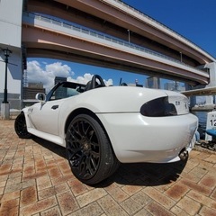 BMW オープンカーZ3 ホワイト車検8月までの画像