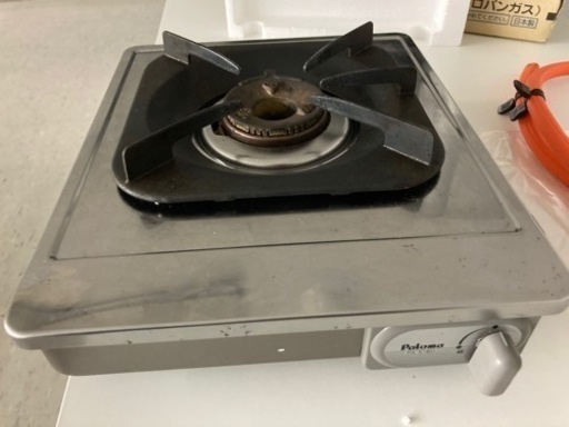 一口ガスコンロ ガスホース付き パロマ PA-S18H LPガス用