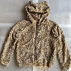 フェイクファー レディース ジャンパー★ヒョウ柄 Vanilla