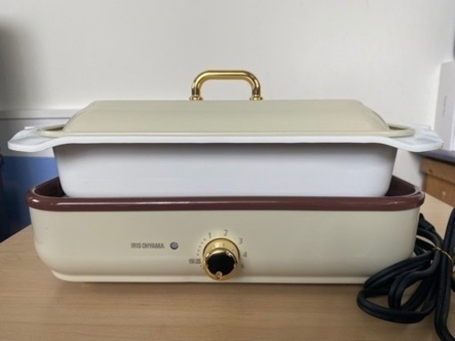 アイリスオーヤマ　ホットプレート　深型