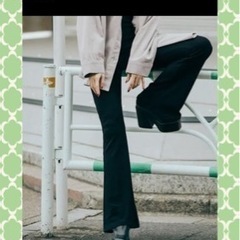 リブニットフレアパンツ　GRL  レディース用　新品