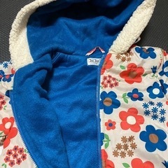 ジャンプスーツ カバーオール ロンパース 裏起毛 の画像