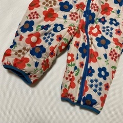 ジャンプスーツ カバーオール ロンパース 裏起毛 の画像