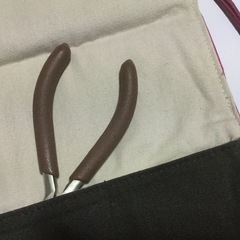 調整中【未使用】巻ける工具入れ（ポケット×３）クラフト・手芸・アクセサリー製作お好きな方の画像