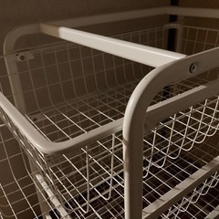 IKEA(イケア) ALGOT フレーム ワイヤーバスケット4段 ホワイトの画像