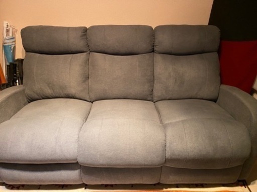 ※決まりました 3シートソファ 手動リクライニング機能付き