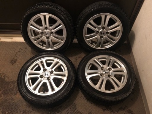 【取引完了】【軽自動車】ホンダN-box純正アルミホイールスタッドレスセット