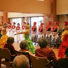 整体指導のある本場ハワイのフラダンスの画像