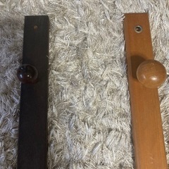 長い木製フック2個セットの画像