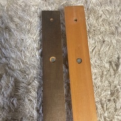 長い木製フック2個セットの画像