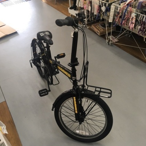 S174折りたたみ自転車HUMMERハマー7段黒20インチ