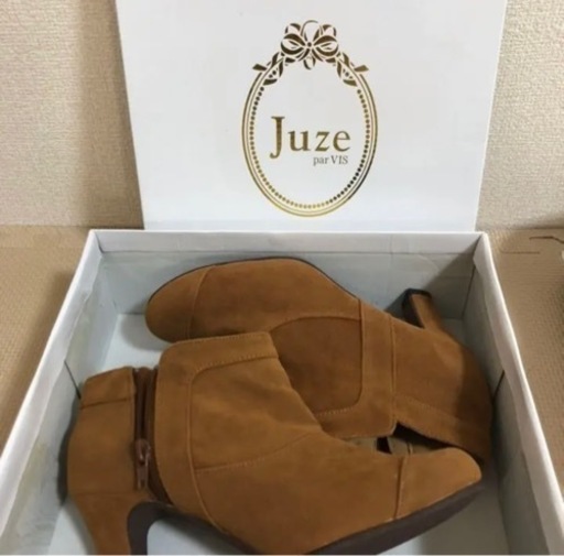 新品未使用　ビス　ショートブーツ　キャメル　L